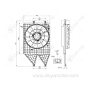 Auto radiator electric fan 12v for VW POLO